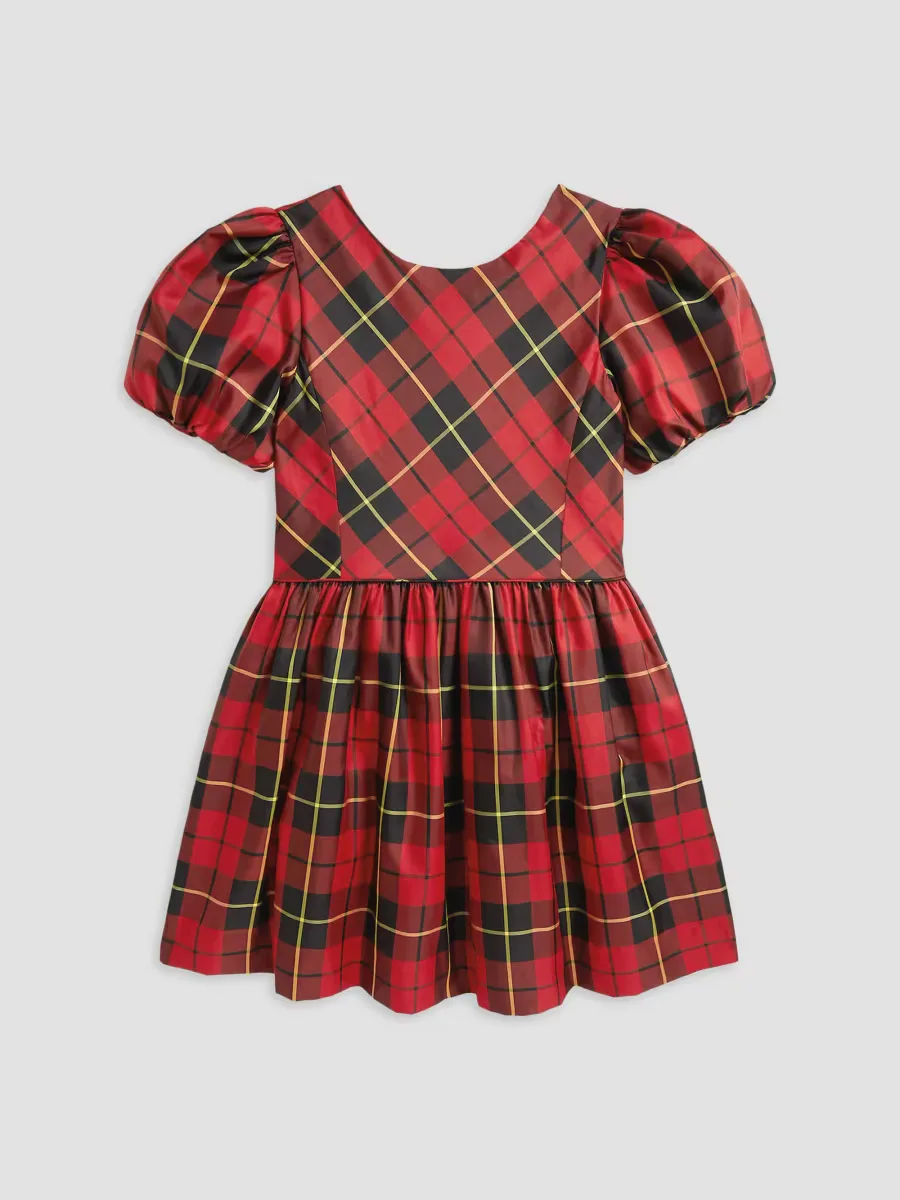 Plaid Taffeta Dress by Polo Ralph Lauren