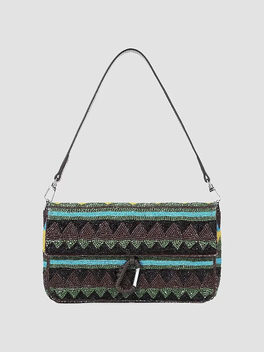 Timmy Beaded Shoulder Bag by STAUD