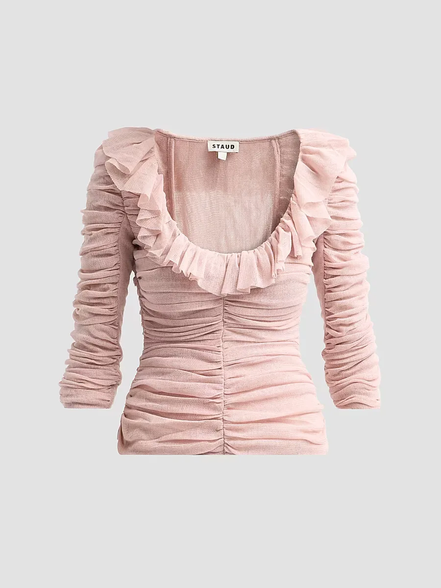 Gretta Ruffled Top by STAUD