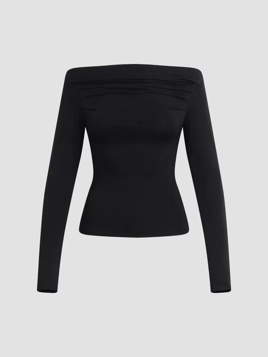 The Pleated Off-the-Shoulder Top by Joe's Jeans