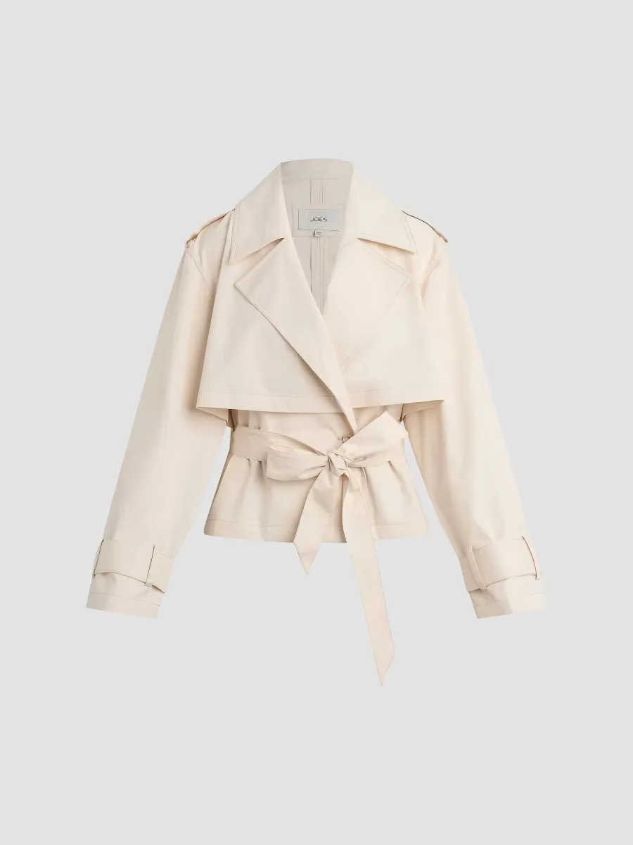 The Liz Cropped Trench Coat by Joe's Jeans