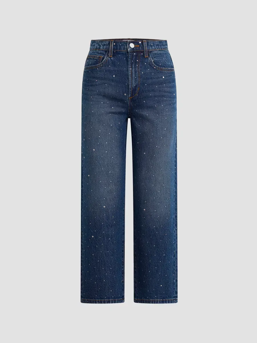 The Margot Stoned Cropped Jeans by Joe's Jeans