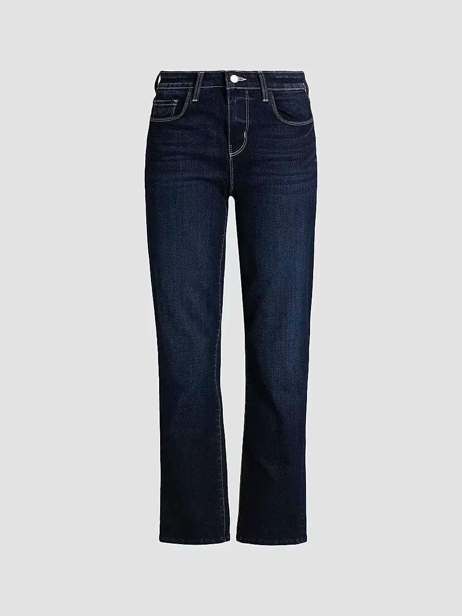 Aiden Low-Rise Slim-Fit Crop Jeans by L'AGENCE