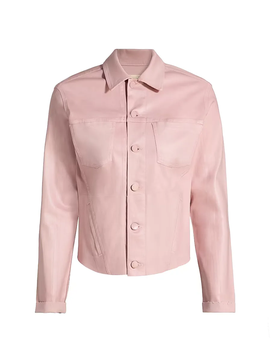 Janelle Slim Raw Jacket by L'AGENCE