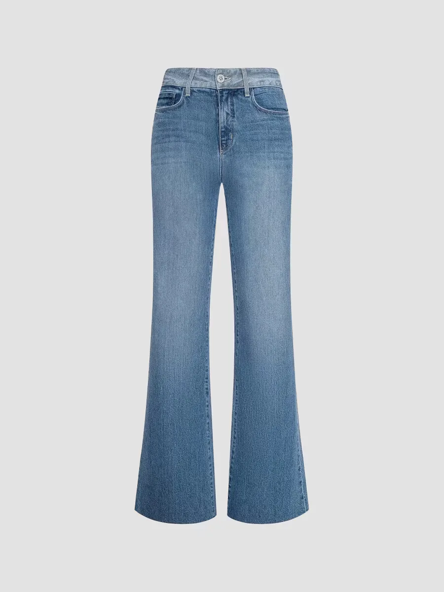 Louane Ultra High-Rise Wide-Leg Flare Jeans by L'AGENCE