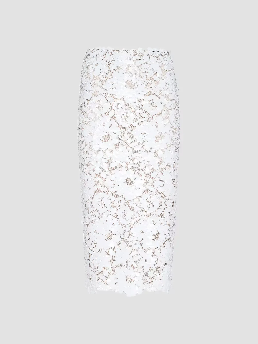 Makena Lace Pencil Skirt by L'AGENCE
