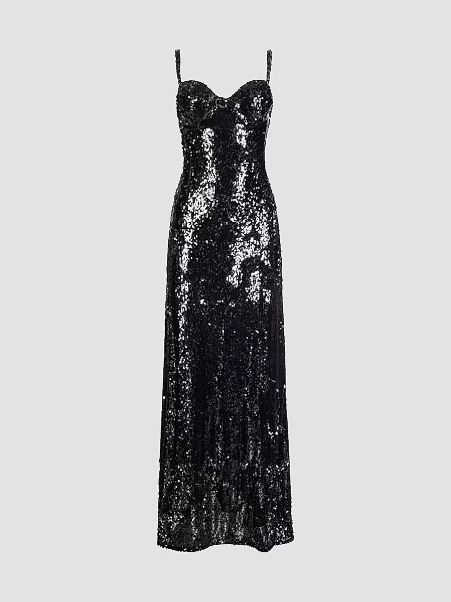 Sayla Sequin Gown by L'AGENCE