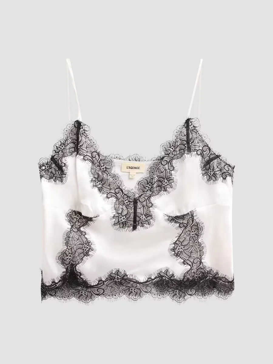 Kimber Lace-Detail Camisole by L'AGENCE