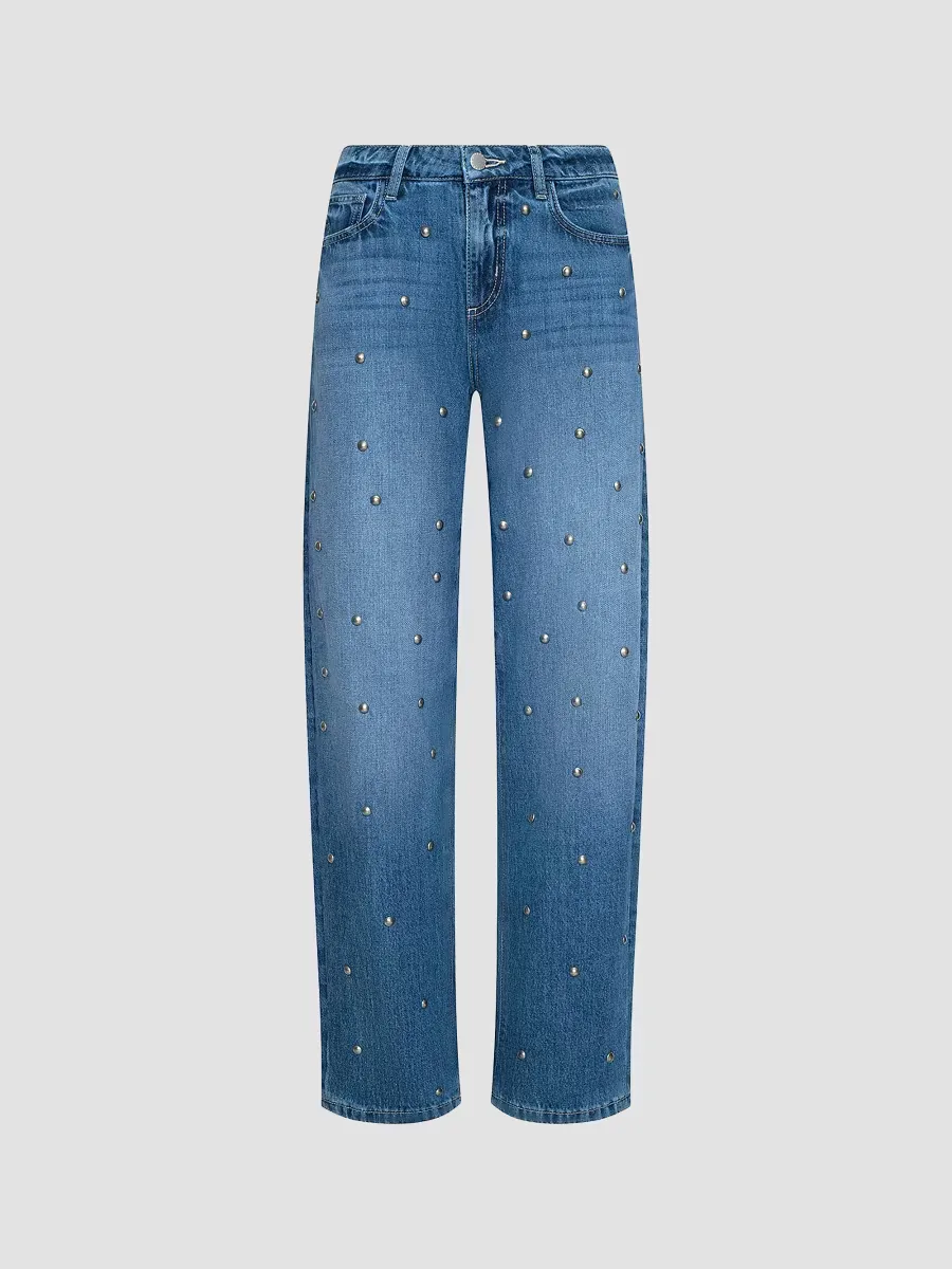 Bex Studded Rodeo Jeans by L'AGENCE