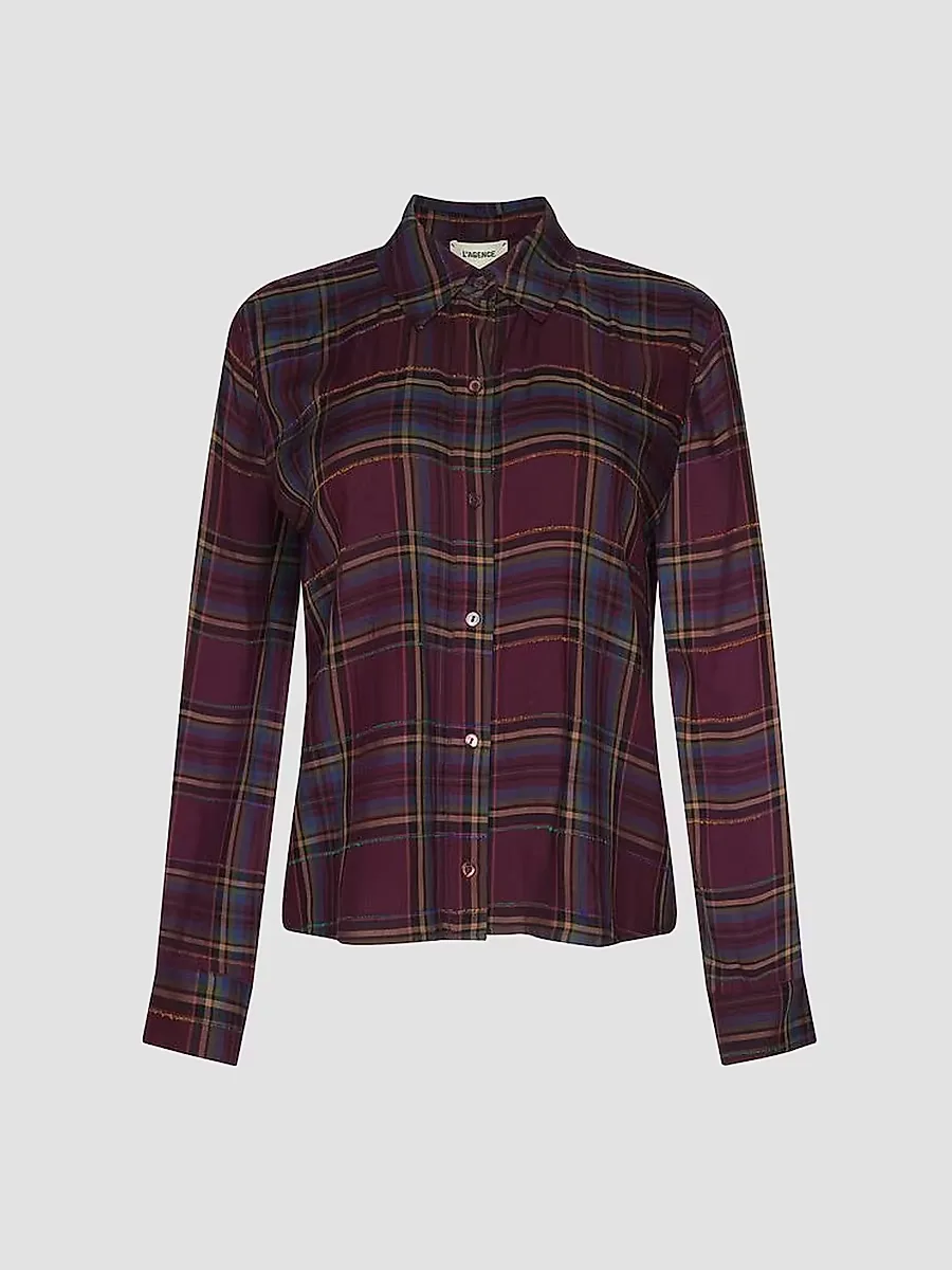 Suzette Plaid Button-Front Shirt