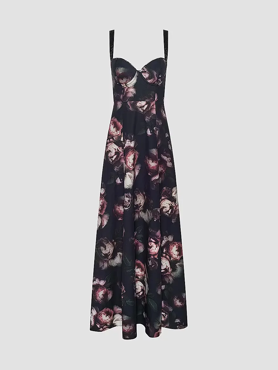 Sutton Floral Print Maxi Dress by L'AGENCE