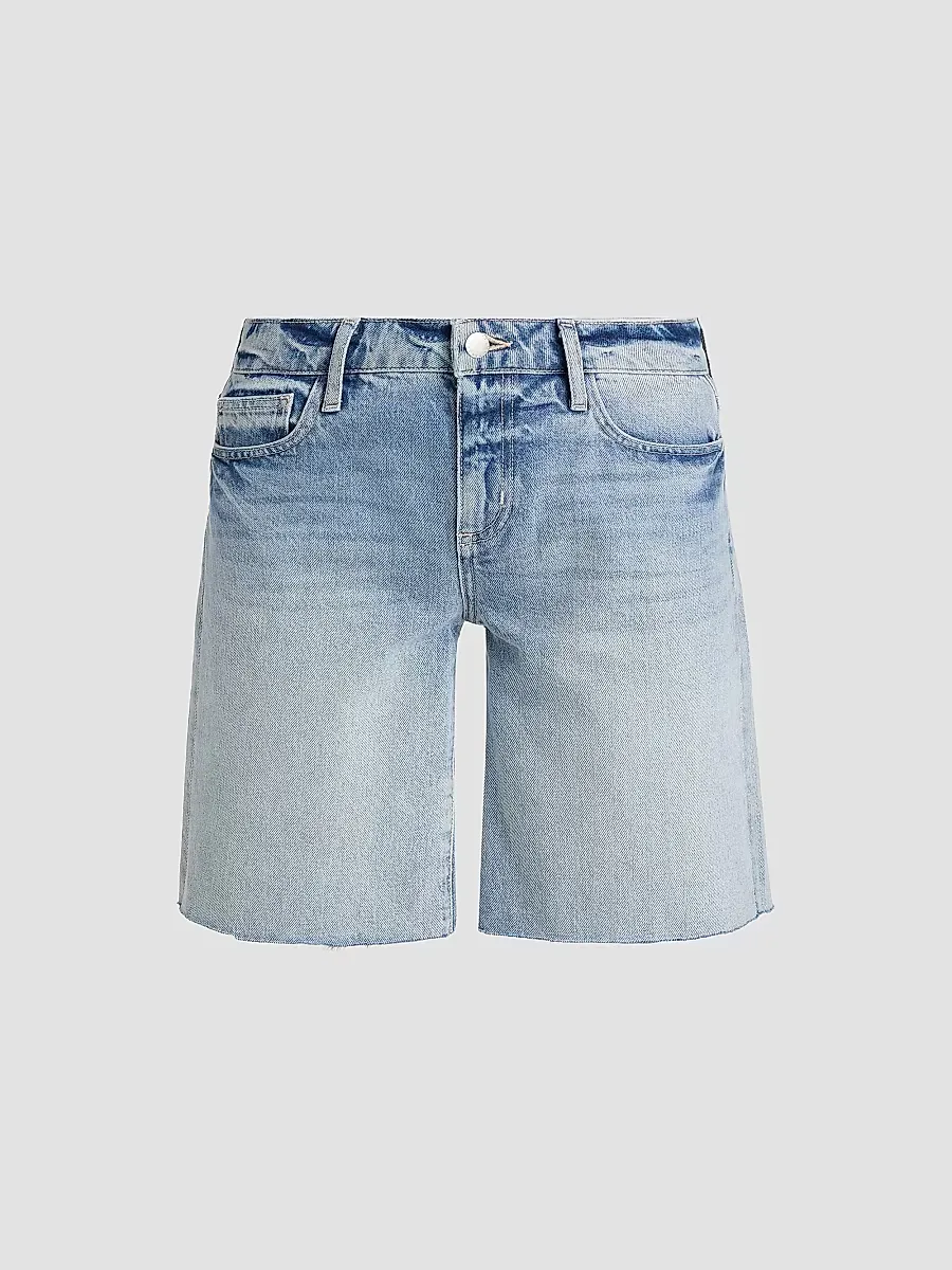 Elise Denim Bermuda Shorts by L'AGENCE