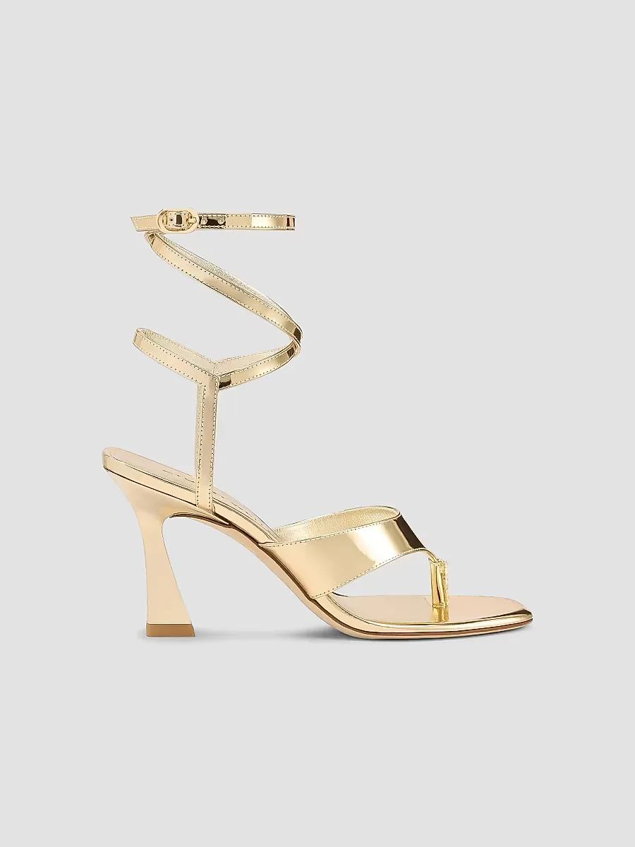 Vinnie 85MM Wrap Thong Leather Sandals by Stuart Weitzman