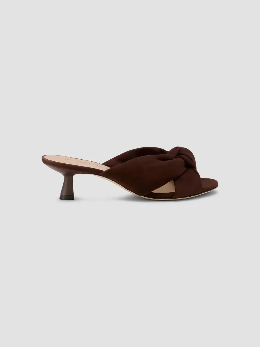Soplaya 50MM Suede Slip-On Sandals by Stuart Weitzman