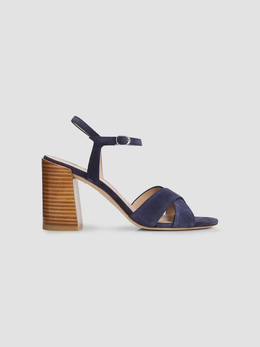 Alyssa 85MM Crisscross Suede Sandals