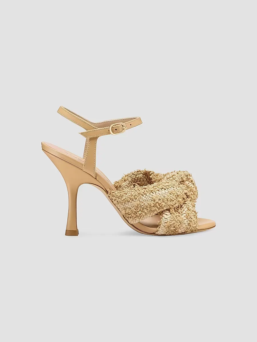 Soplaya 100MM Knotted Sandals by Stuart Weitzman