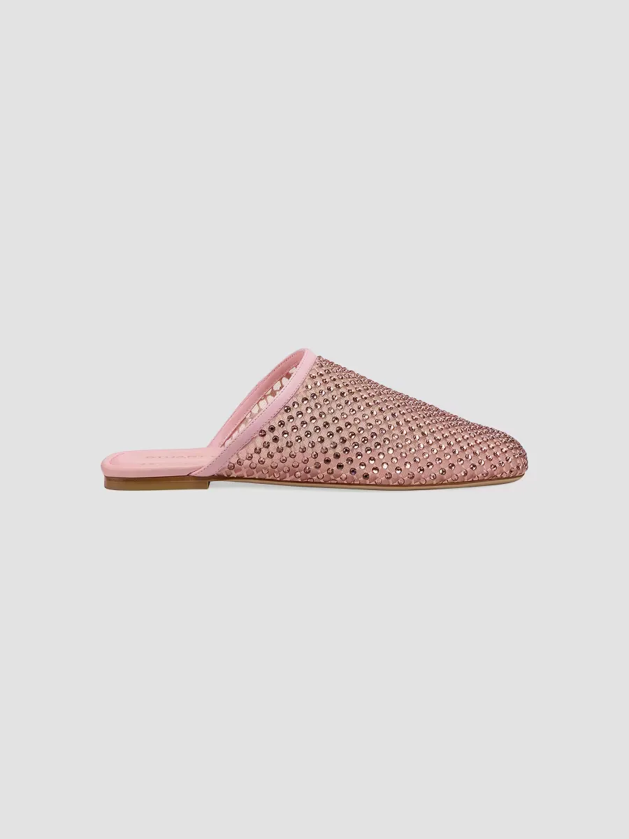 Bareitall Shine Crystal-Embellished Mules by Stuart Weitzman