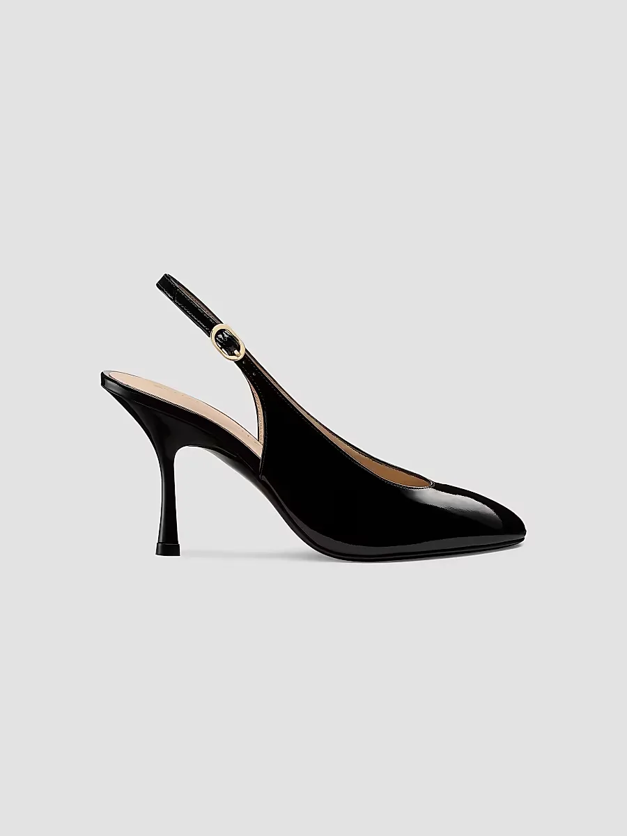 Madison 85MM Patent Leather Slingback Pumps
