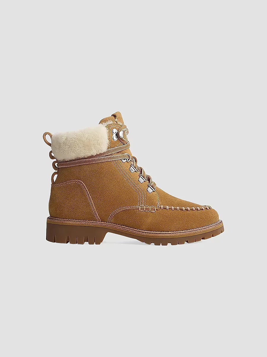 Cameron Lace-Up Shearling & Suede Boots by rag & bone