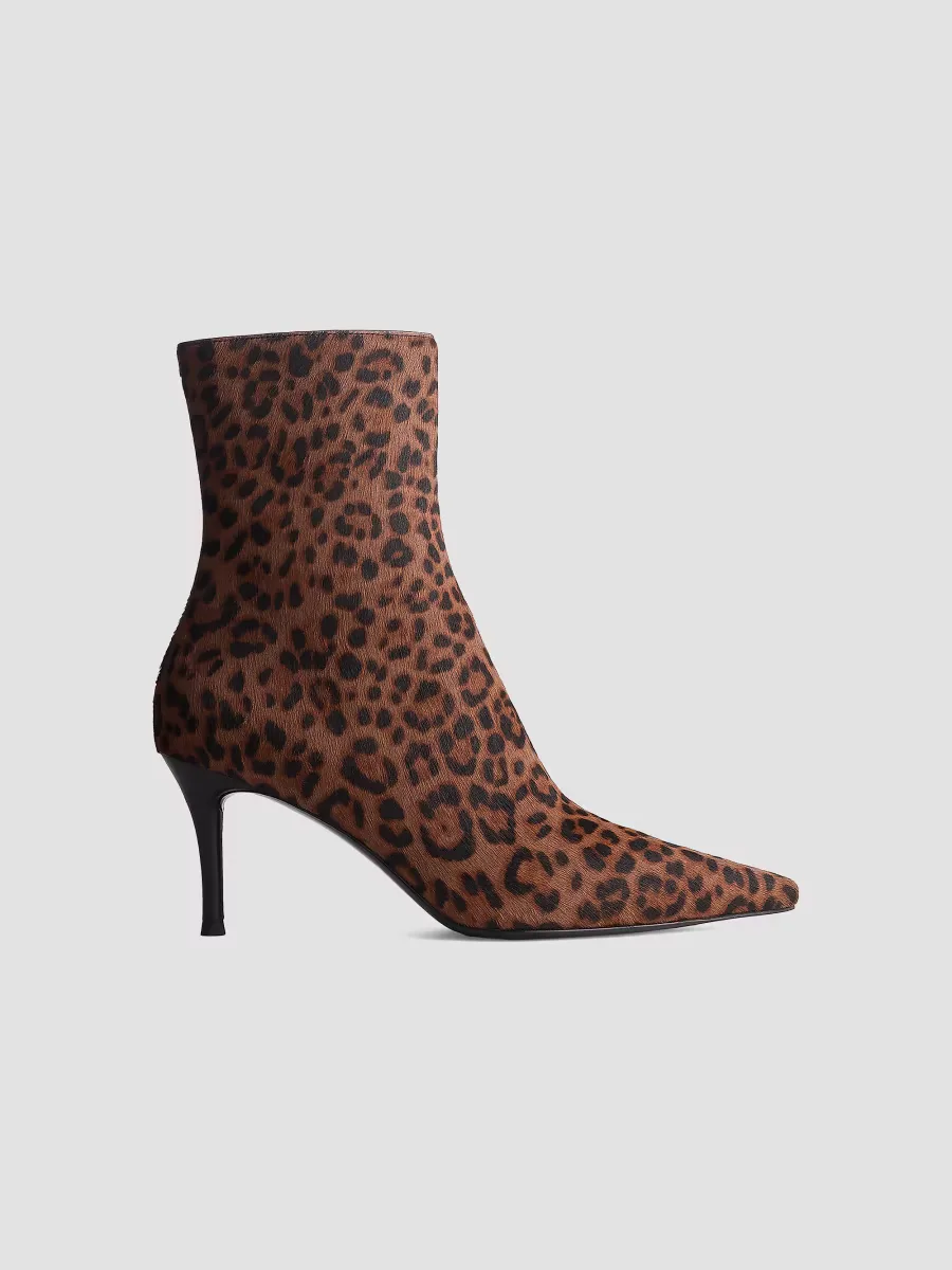 Mercer 74MM Leopard-Print Calf Hair Ankle Boots by rag & bone