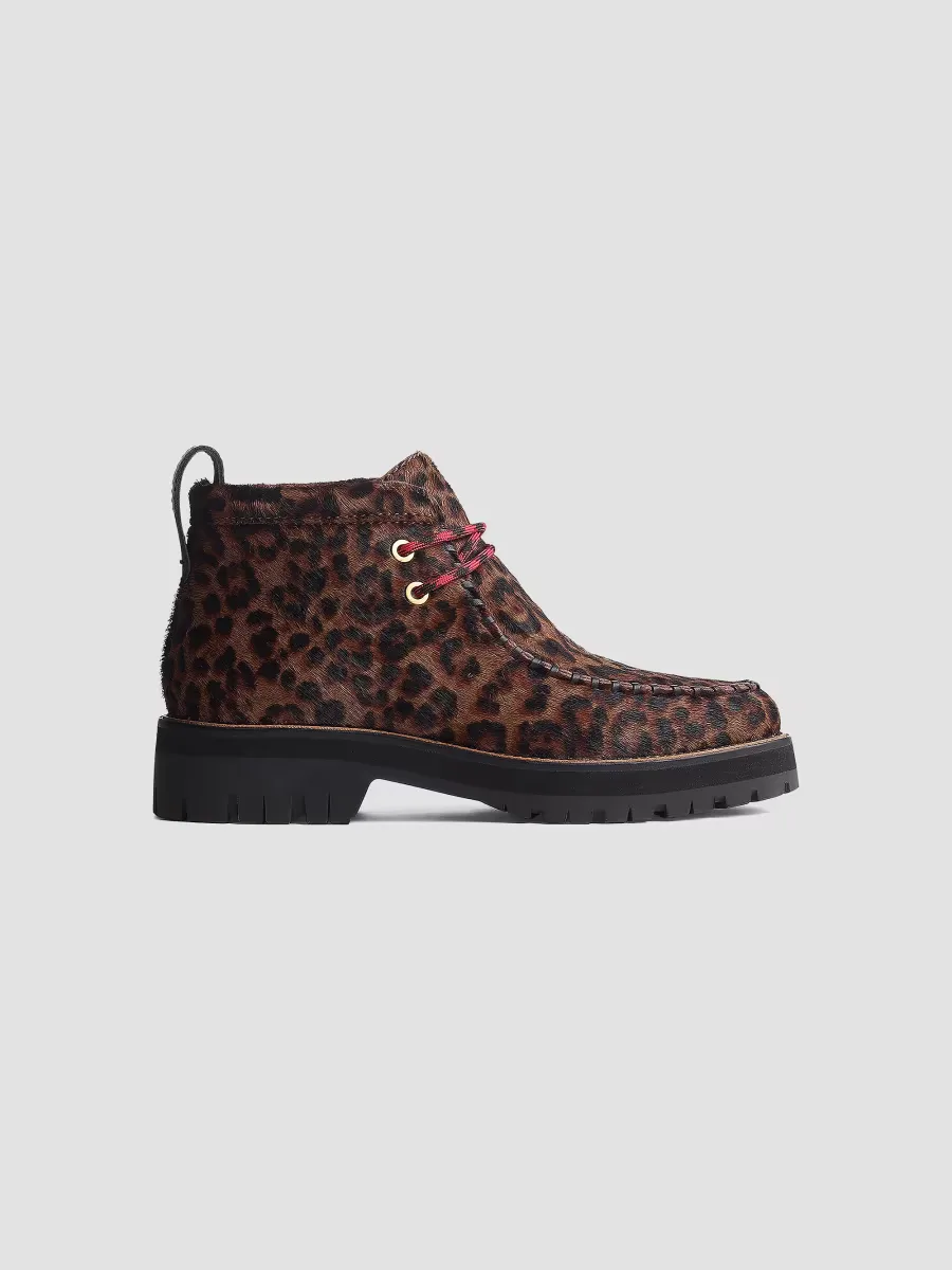 Cameron Leopard Calf Hair Moccasin Boots by rag & bone