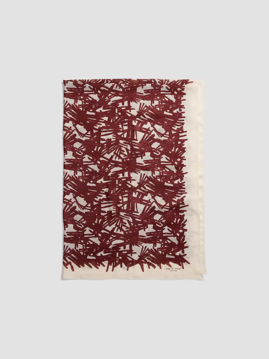 Sally Abstract-Print Modal-Cashmere Sarong by rag & bone