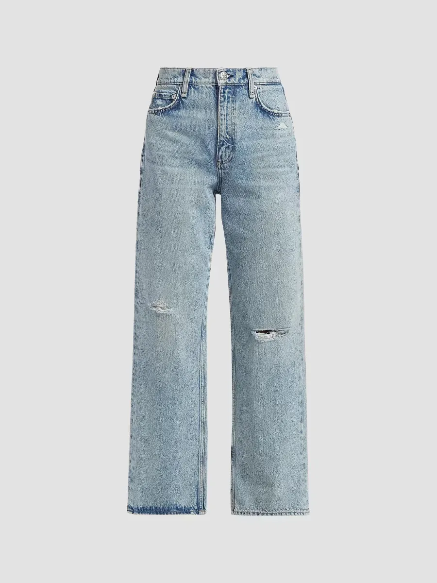Shea High-Rise Relaxed Straight Jeans by rag & bone