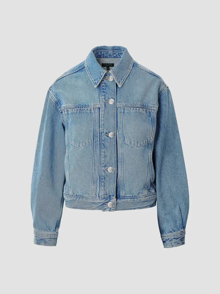 Marie Denim Trucker Jacket by rag & bone