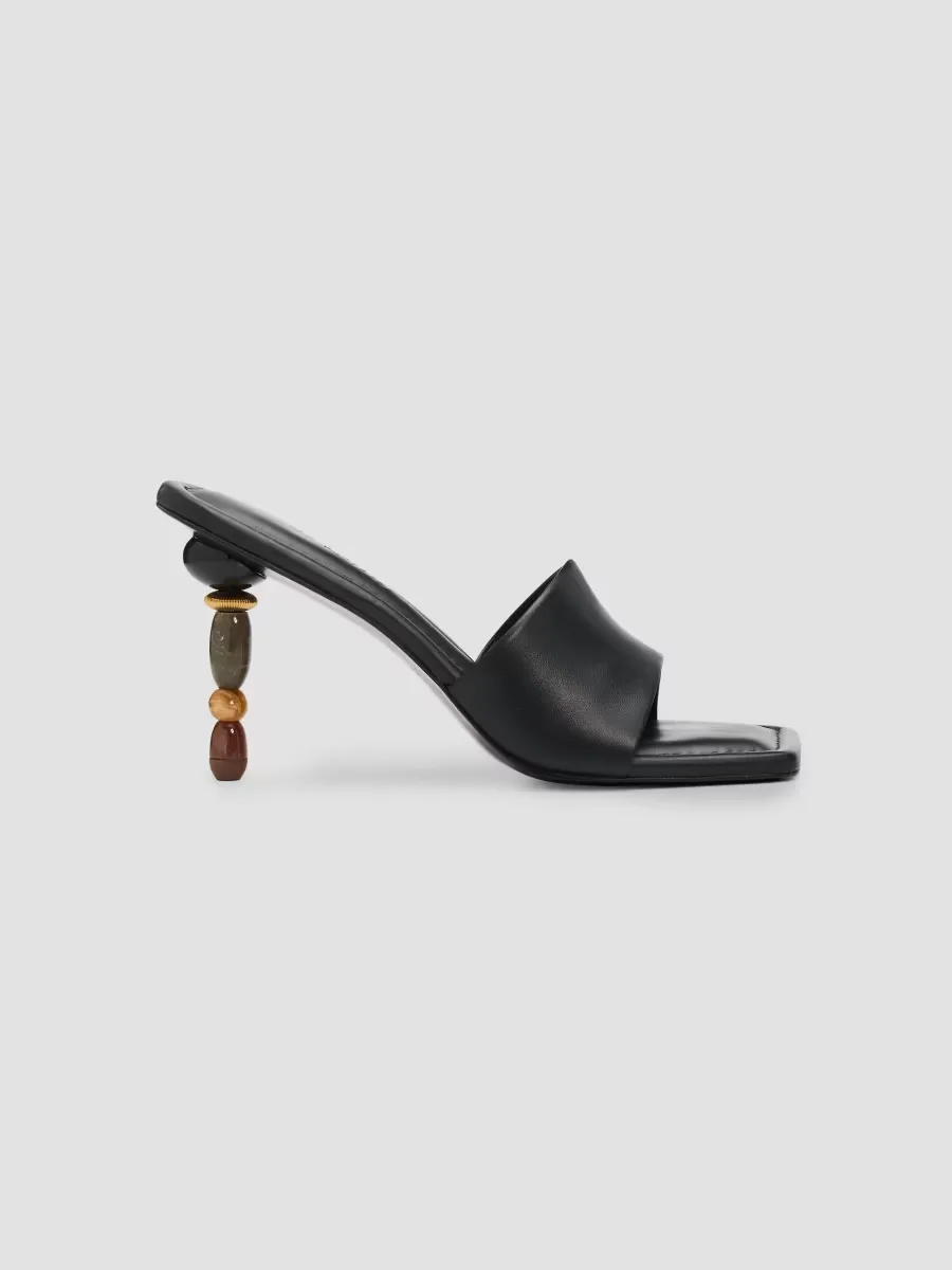 Mahina 100MM Leather Slip-On Sandals by Cult Gaia
