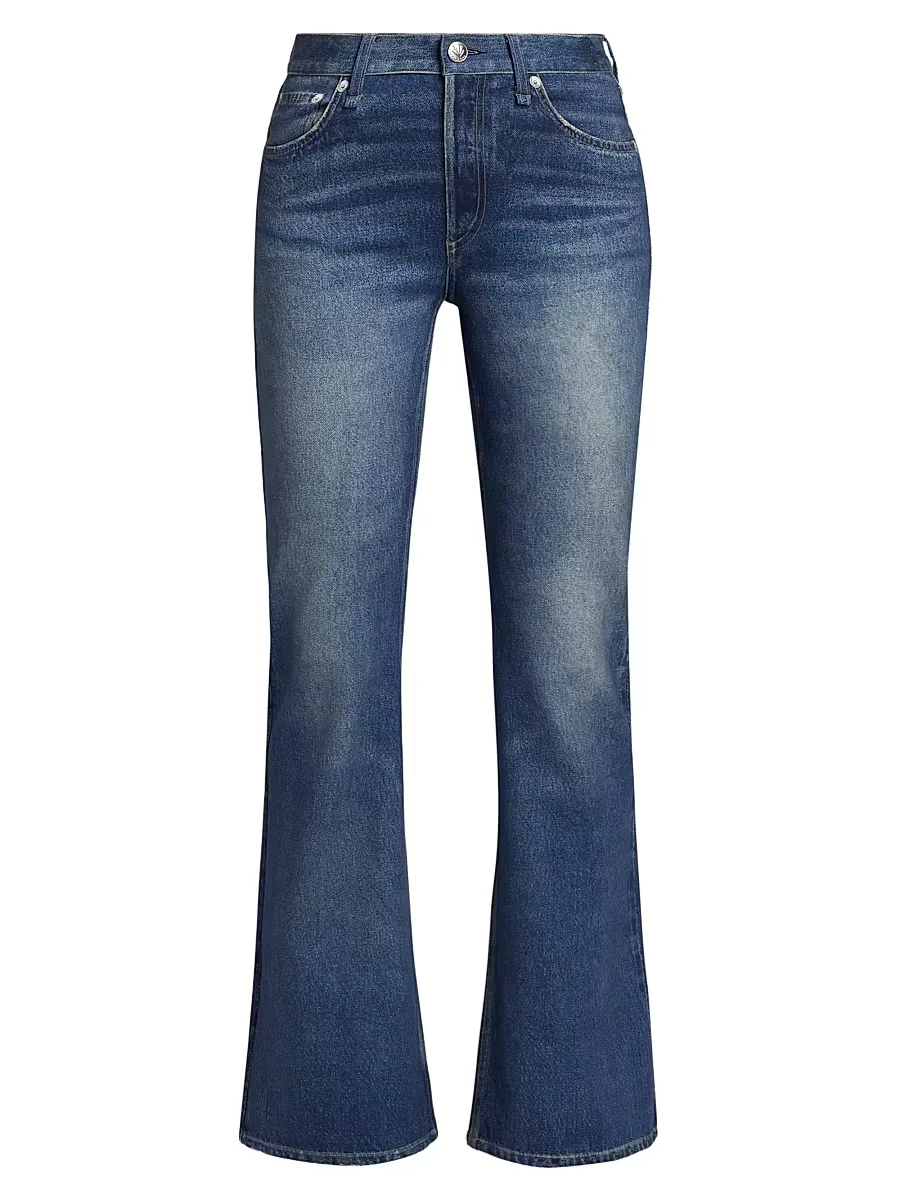 Rb Miramar Ponte Dahlia Mid-Rise Flare Pants by rag & bone