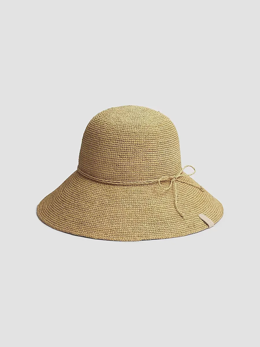 Crocheted Raffia Bucket Hat by rag & bone