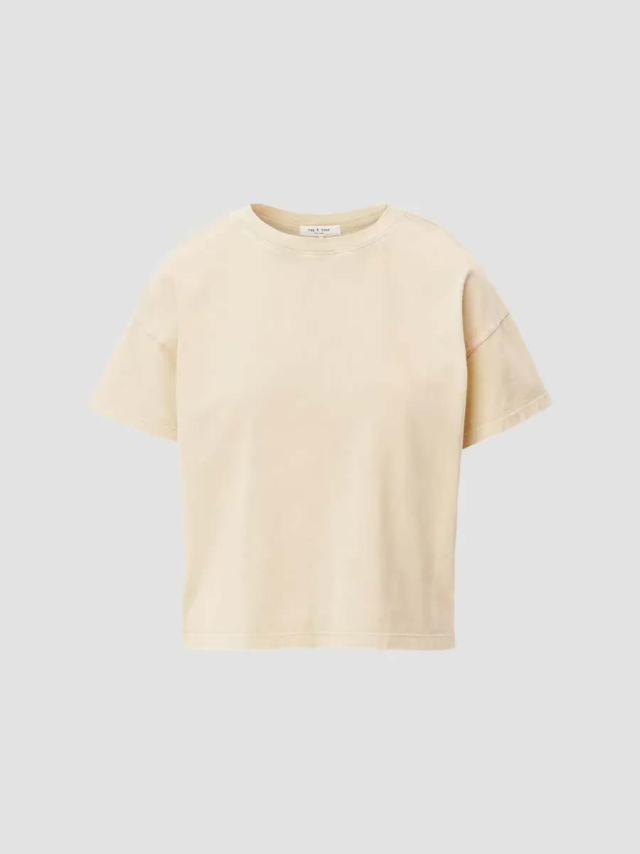 Kelly Distressed Washed Boxy T-Shirt by rag & bone