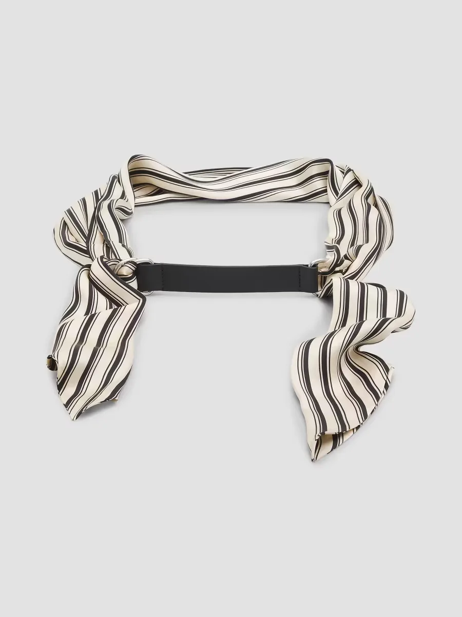 Michele Striped Silk Scarf Belt by rag & bone