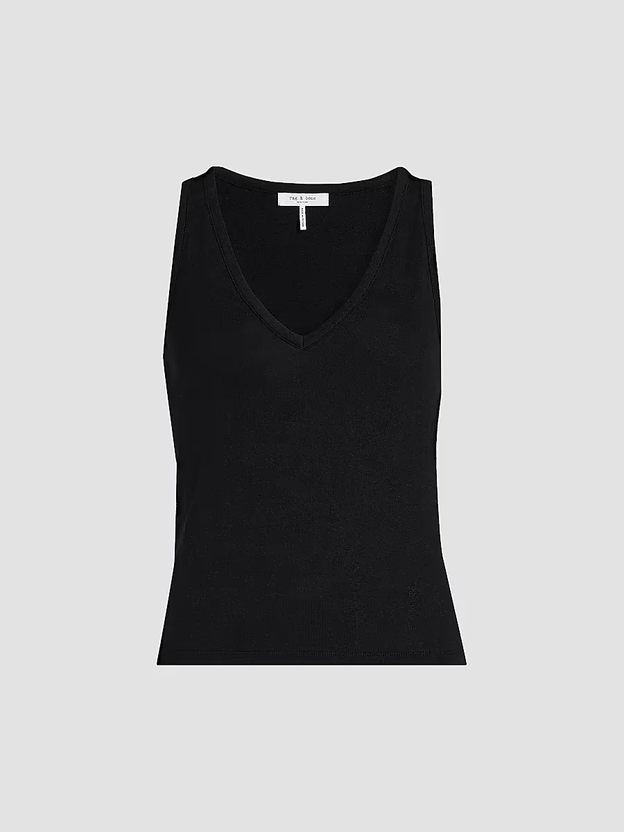 Jersey V-Neck Tank by rag & bone