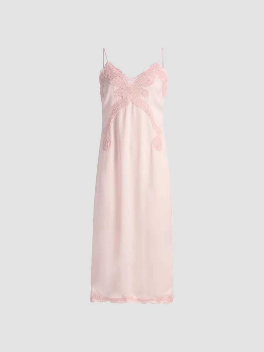 Ann Embroidered Slip Midi-Dress by rag & bone
