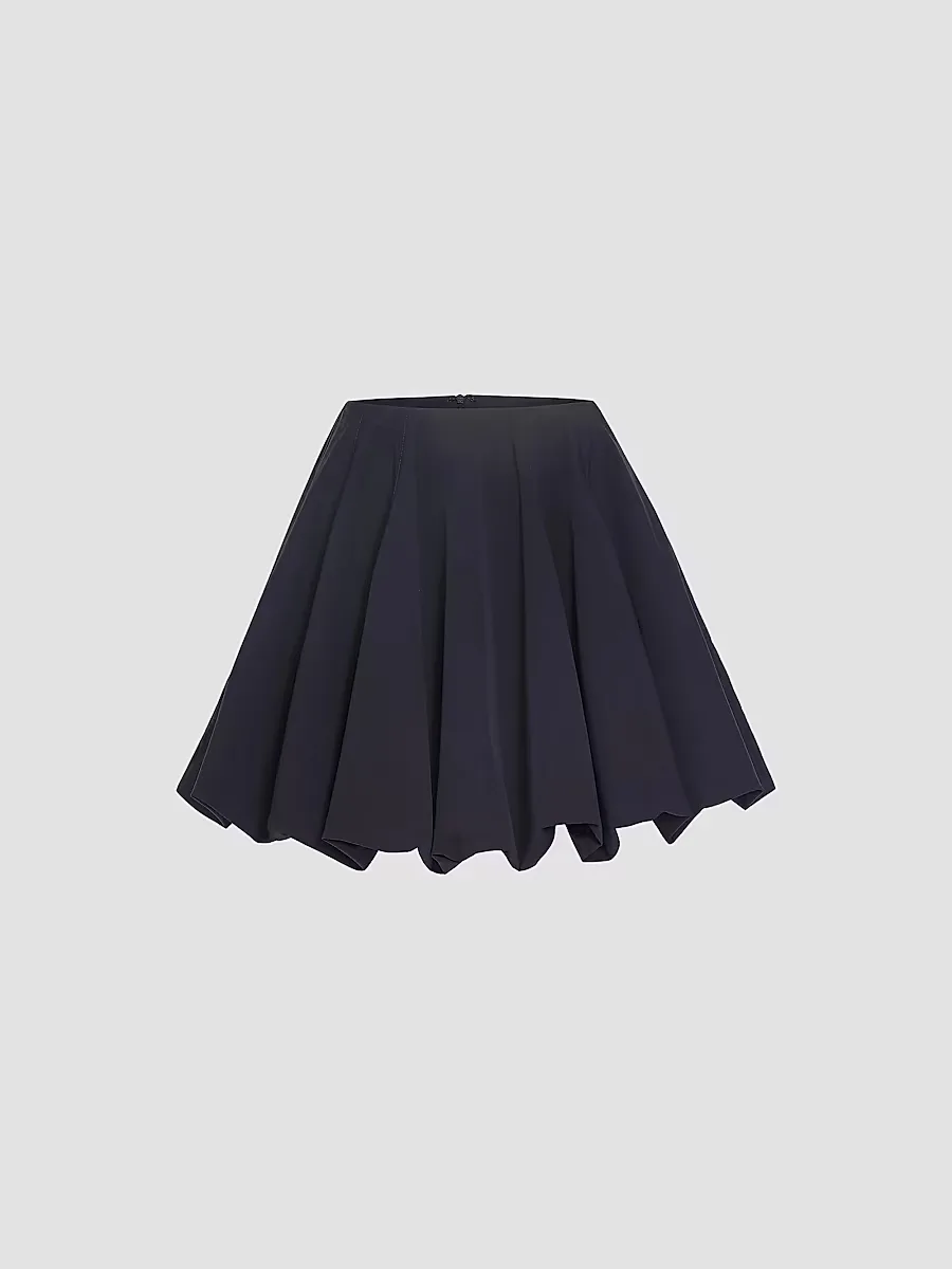 Julia Pleated Cotton Poplin Miniskirt by TWP