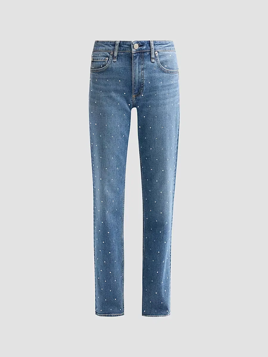 Harlow Low-Rise Slim Straight-Leg Jeans by rag & bone