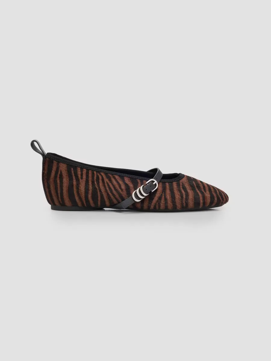 Spire Zebra-Print Calf Hair Mary Janes by rag & bone