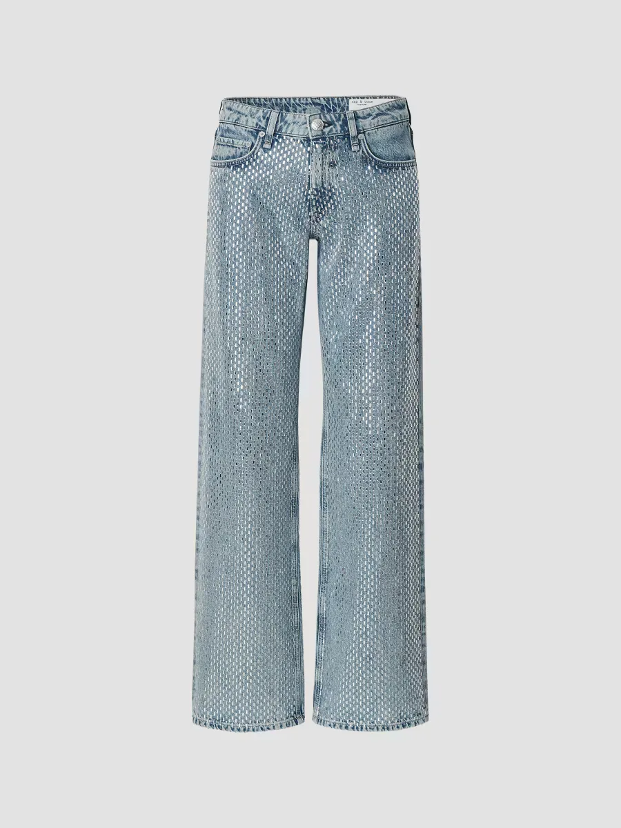 Cam Embellished Mid-Rise Straight-Leg Jeans by rag & bone