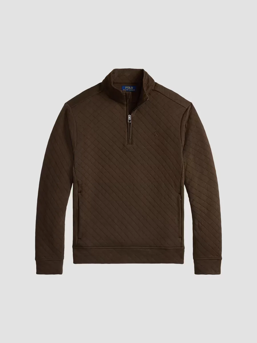 Quilted Double-Knit Jersey Sweatshirt by Polo Ralph Lauren