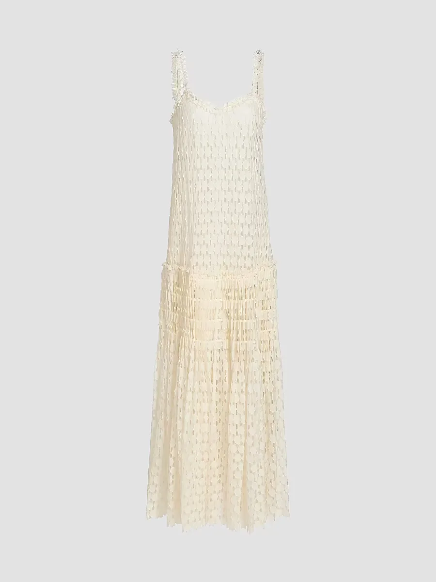 Sigrid Cotton-Blend Lace Gown