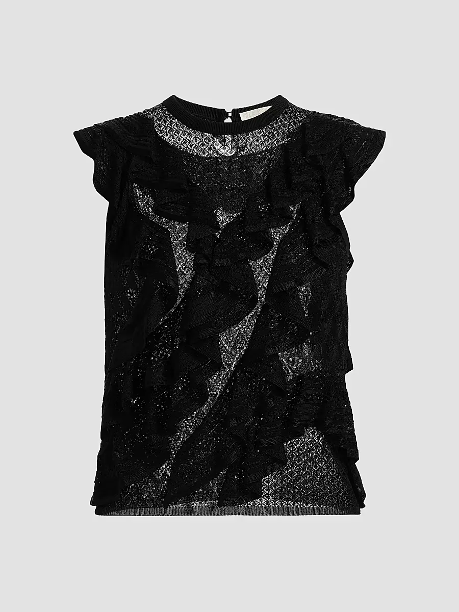 Angelica Lace Flutter Top by Ulla Johnson