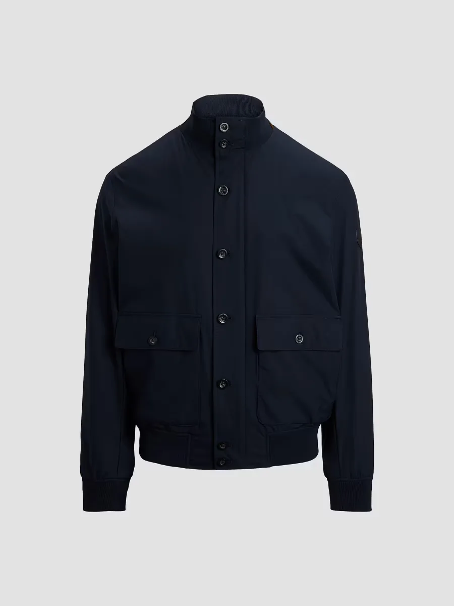Gabardine Stand Collar Bomber Jacket by Polo Ralph Lauren