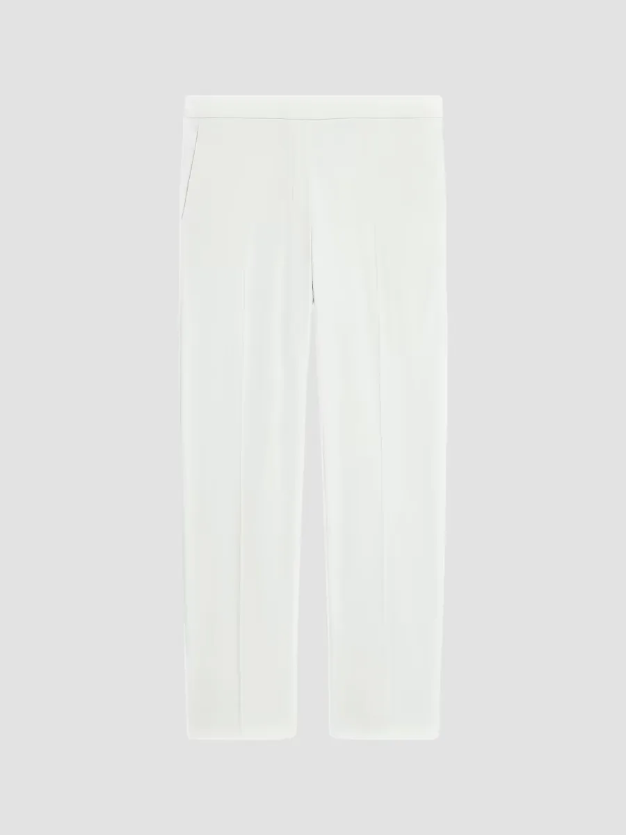 Treeca Linen Pull-On Crop Pants by Theory