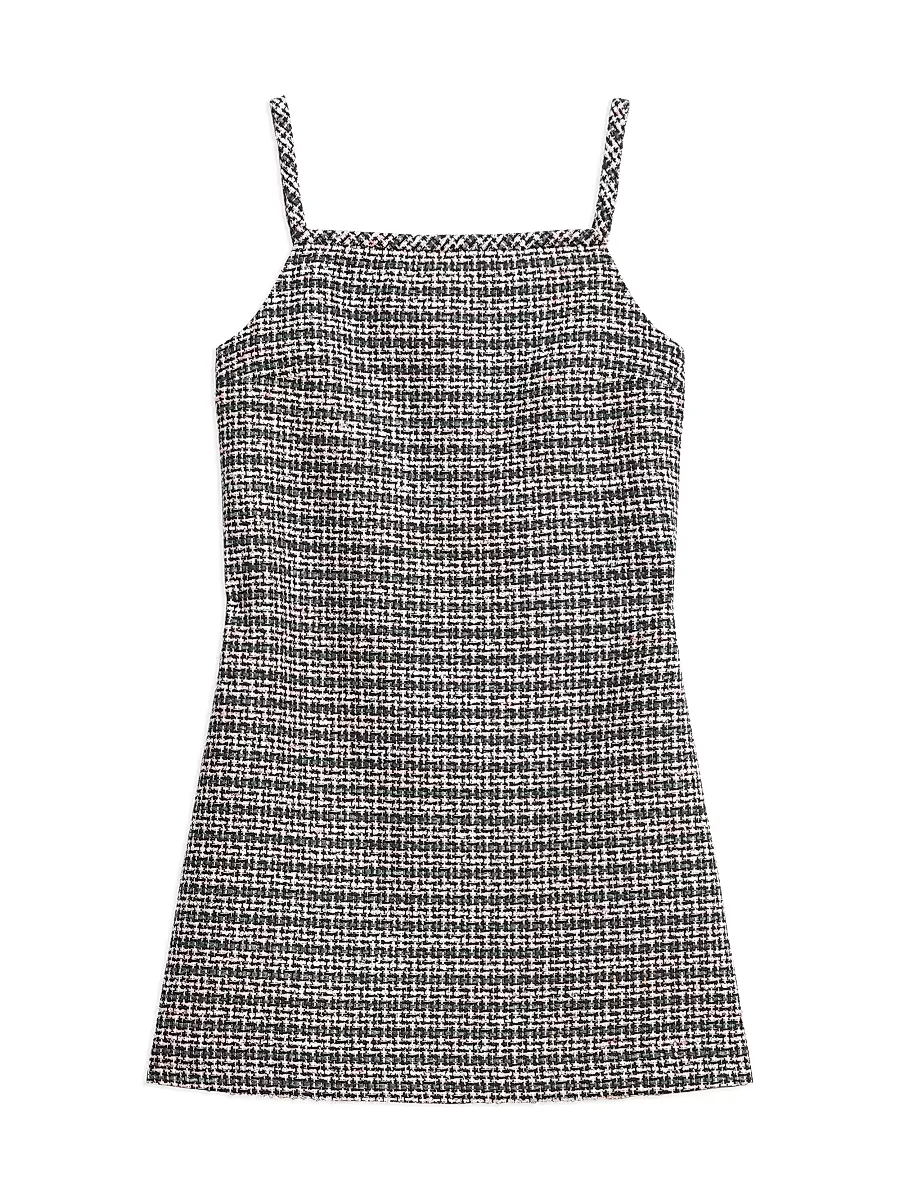 Plaid Mini Shift Dress by Theory