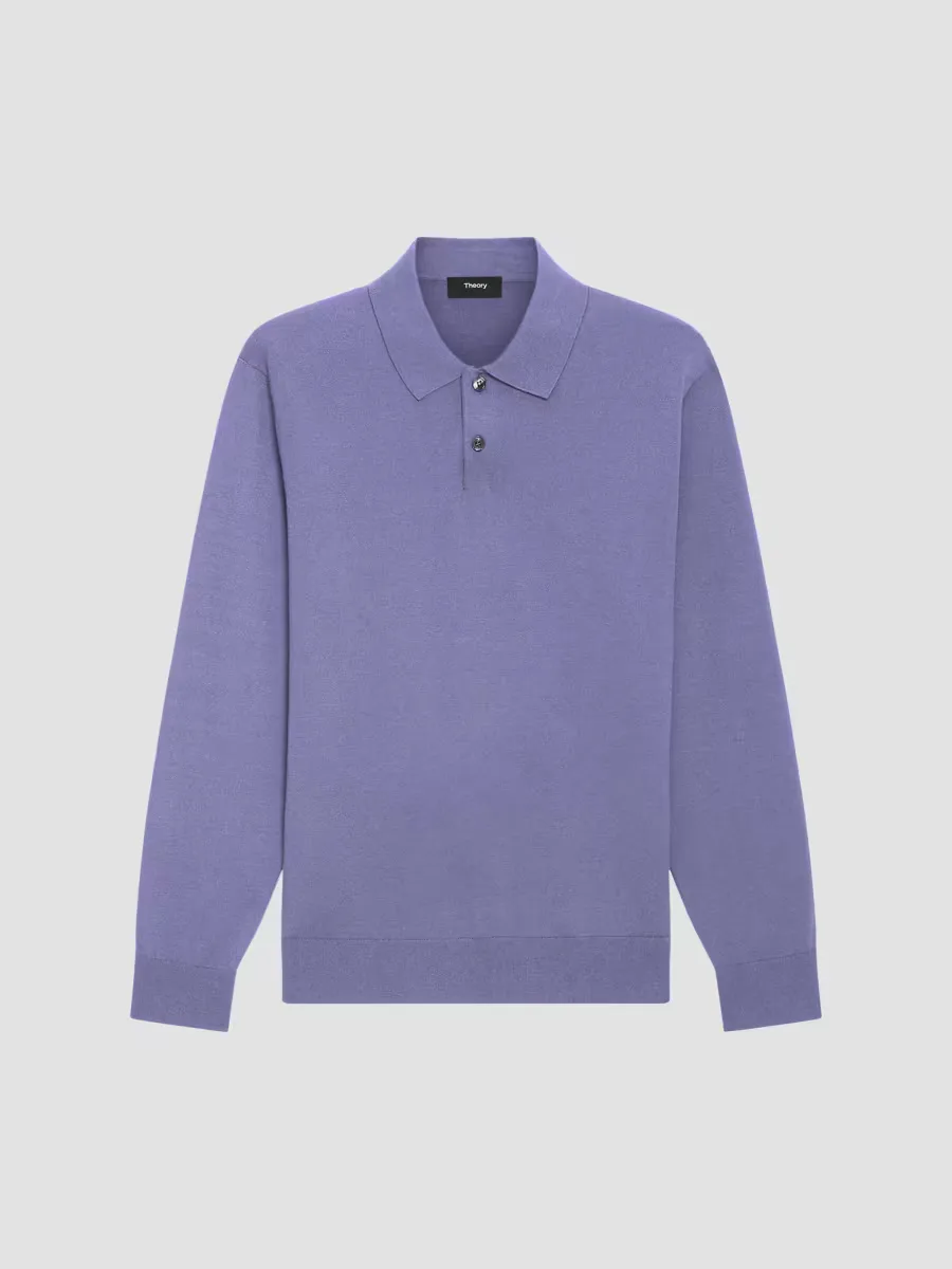 Goris Lightweight Knit Polo Sweater by Theory