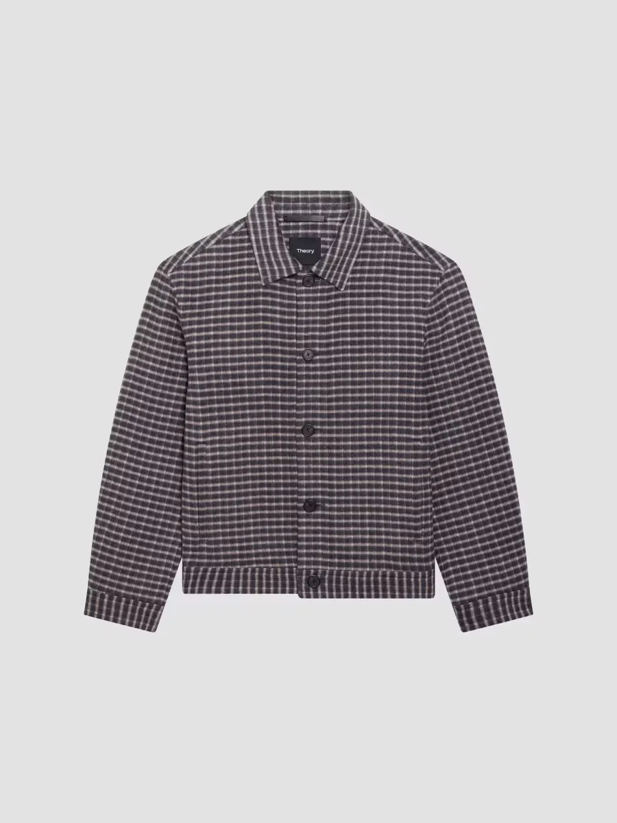 Check Double-Face Jacket by Theory