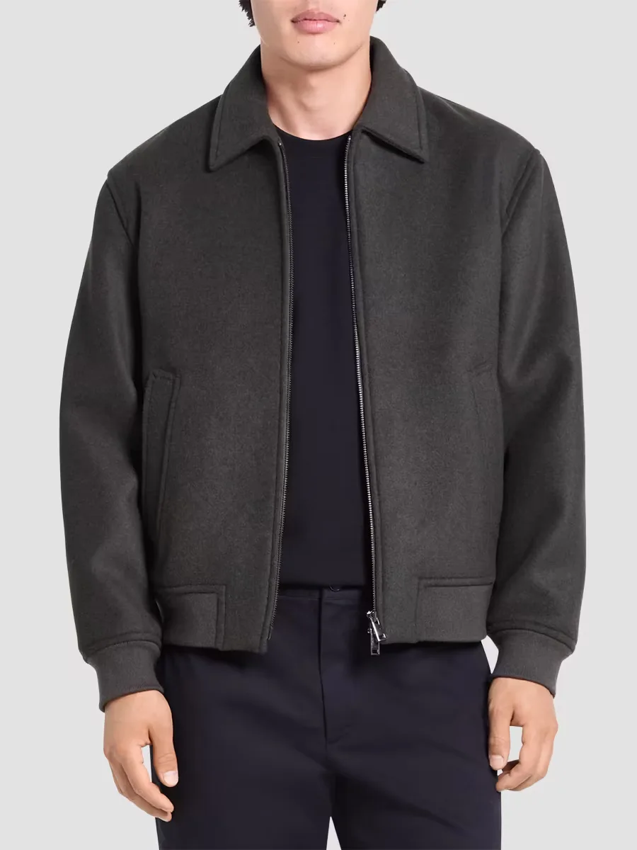 Plush Melton Bomber Jacket by Theory