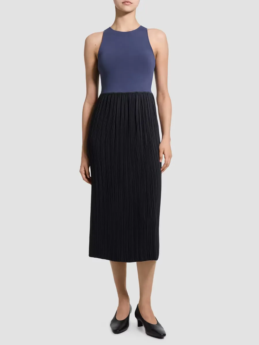 Tank Pliss Midi Dress by Theory
