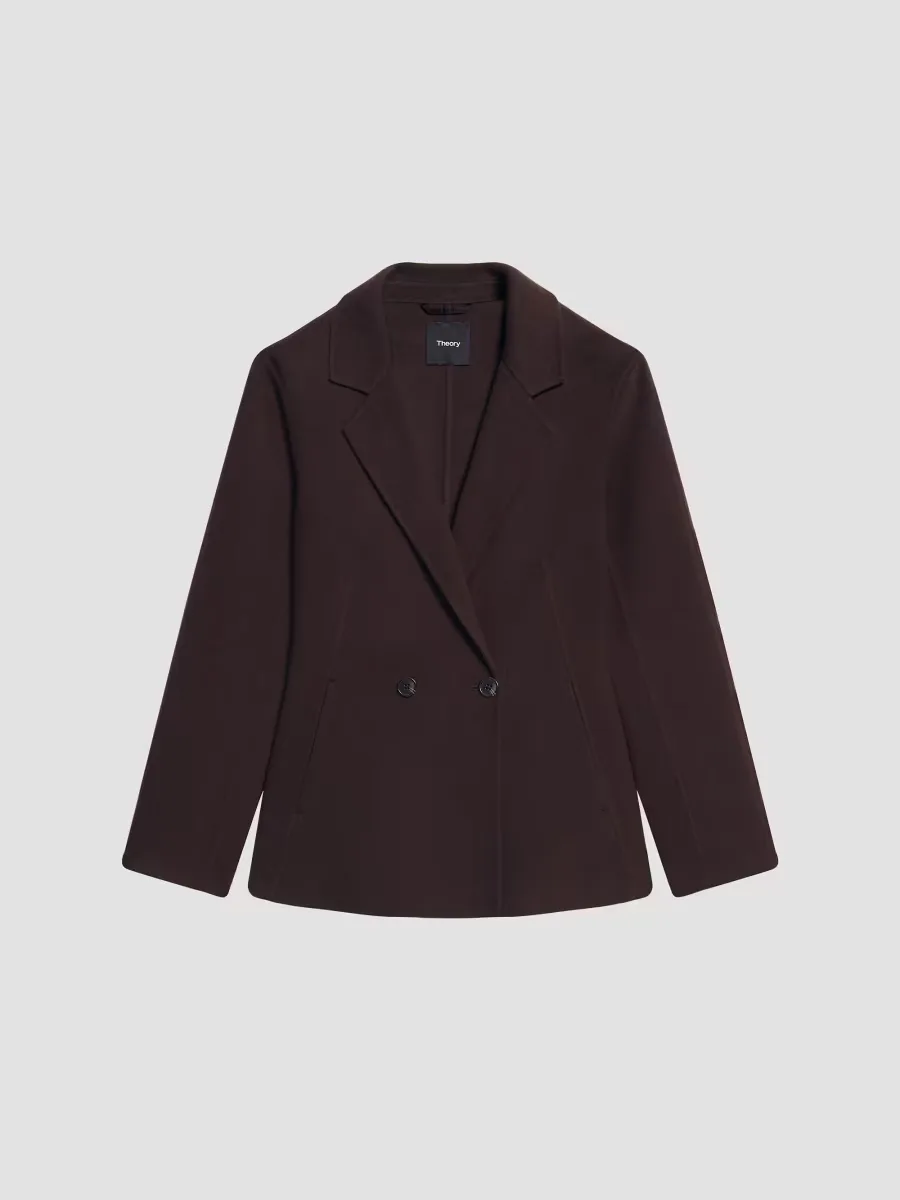 Shaped Wool Coat by Theory